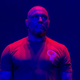 Joe Rogan at the UFC 264 ceremonial weigh in at T-Mobile Arena on July 9, 2021 in Las Vegas, Nevada.
